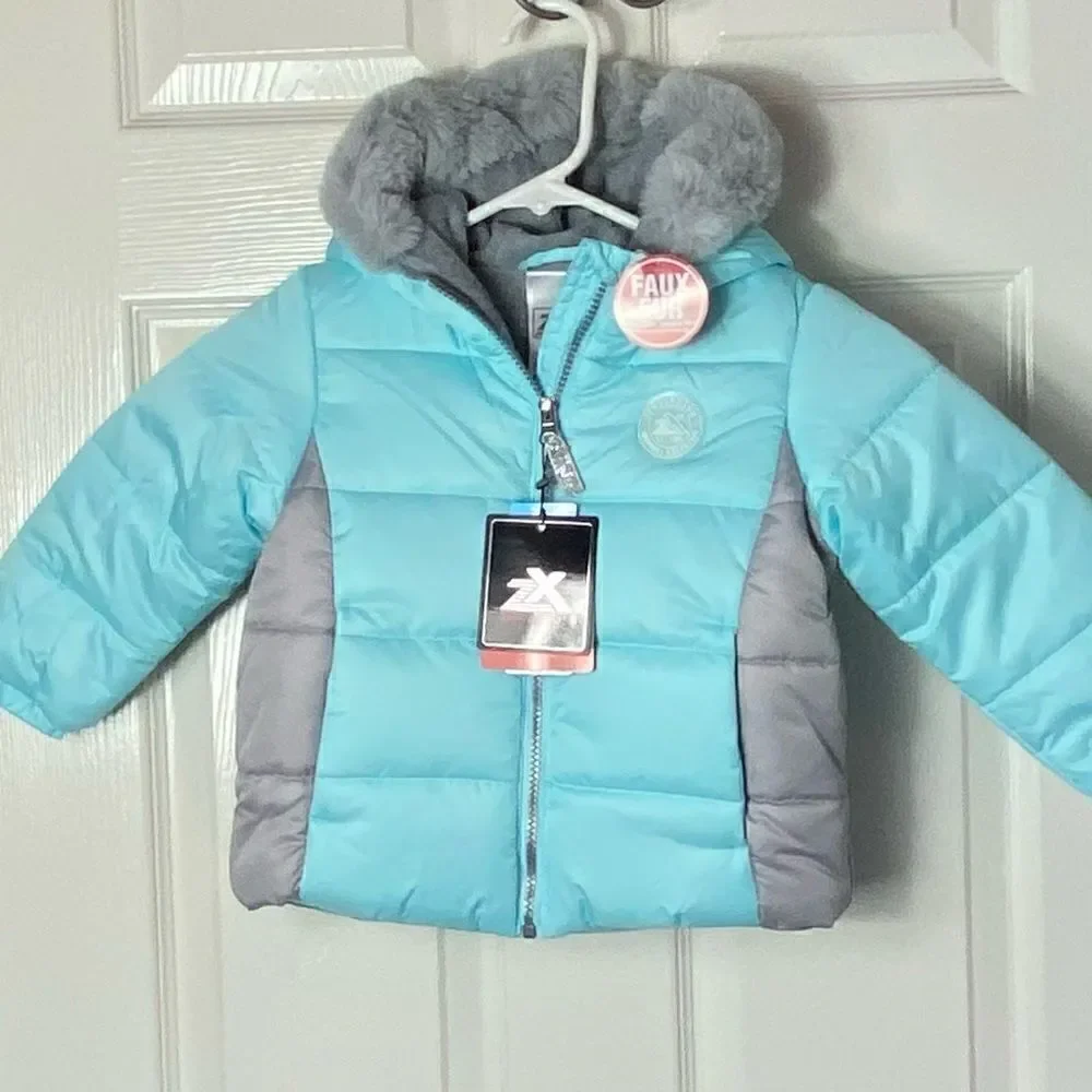 ZeroXposur Girls’ 18M-24M Macy Puffer Jacket Color: ICE CAVE